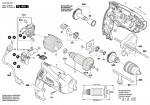 Bosch 3 603 A26 072 PSB 500 RE Percussion Drill 230 V / GB Spare Parts PSB500RE